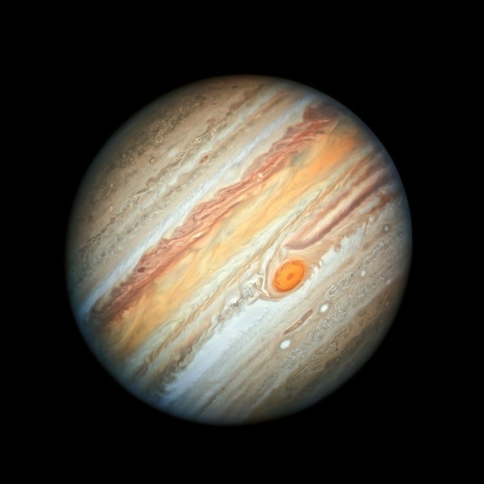 Photo: Jupiter as imaged by the Hubble Space Telescope on June 27, 2019.